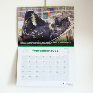 2025 Calendrier des animaux d'Asie