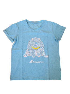 Han Lili light blue straight-fit T-shirt